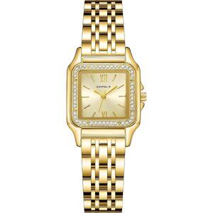 ⚡Ladies Watches for Women Square Luxury Stainless Steel Small Wrist Watch